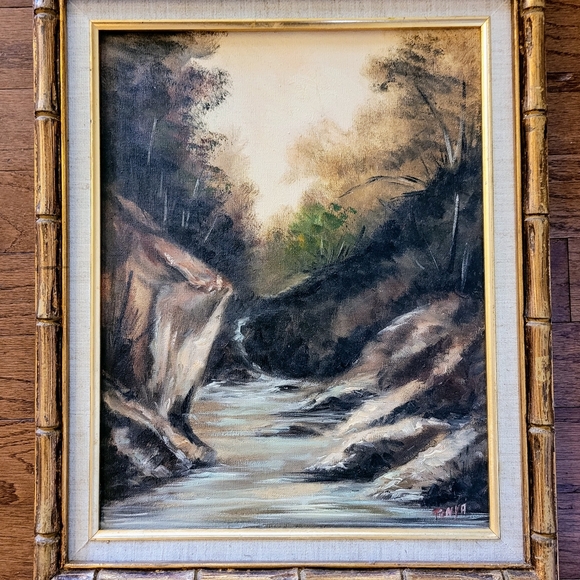 Original nature painting inside frame matt is 17.5 x 13.5 - Picture 1 of 3